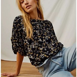 NWT Free People Dessa floral print bodysuit